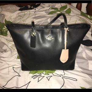 Black coach purse